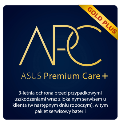 Asus Międzynarodowe rozszerzenie gwarancji do 36 miesięcy ASUS Premium Care Pakiet Gold Plus ACX15-043100NB